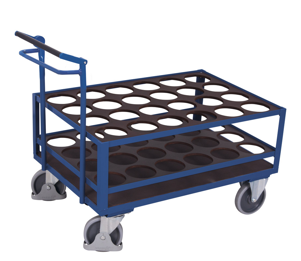Steel-cylinder trolley with dead man’s brake Steel-cylinder trolley with dead man’s brake