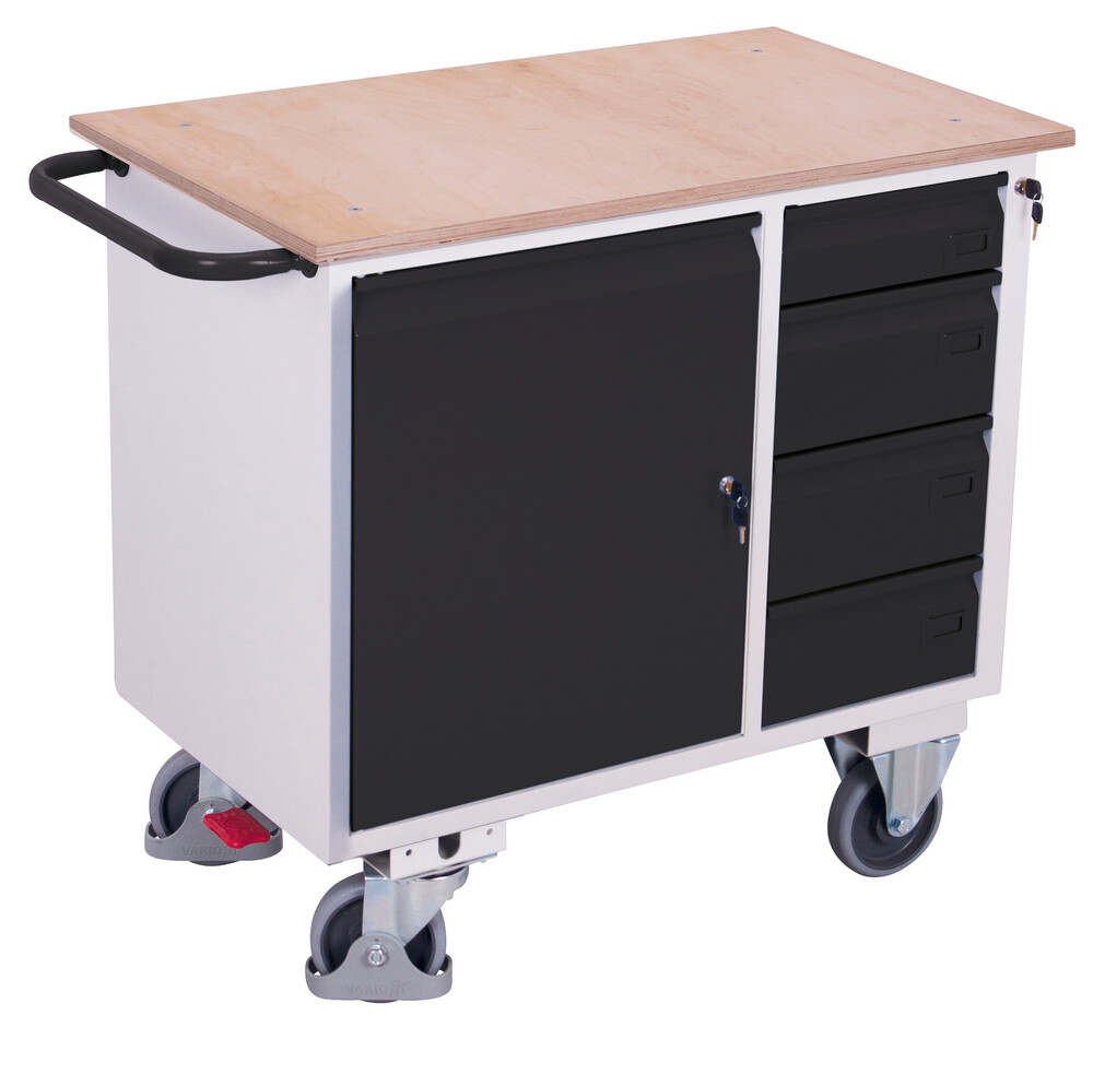 Werkstattwagen mit 4 Schubladen Werkstattwagen mit 4 Schubladen
