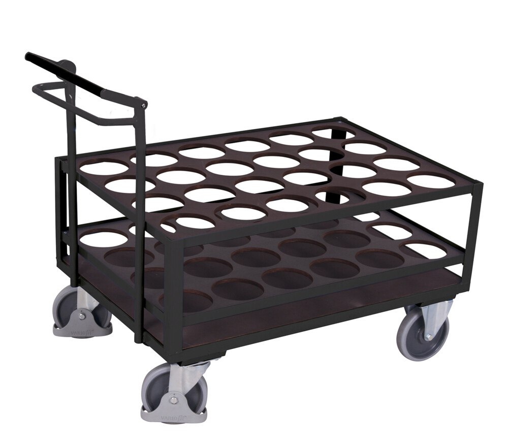 Steel-cylinder trolley with dead man’s brake Steel-cylinder trolley with dead man’s brake