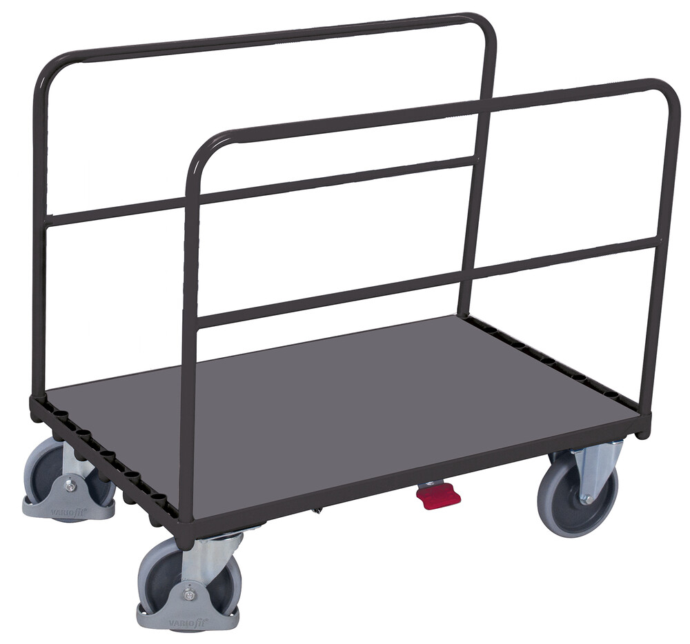 Tubular-support trolley with 2 tubular supports Tubular-support trolley with 2 tubular supports