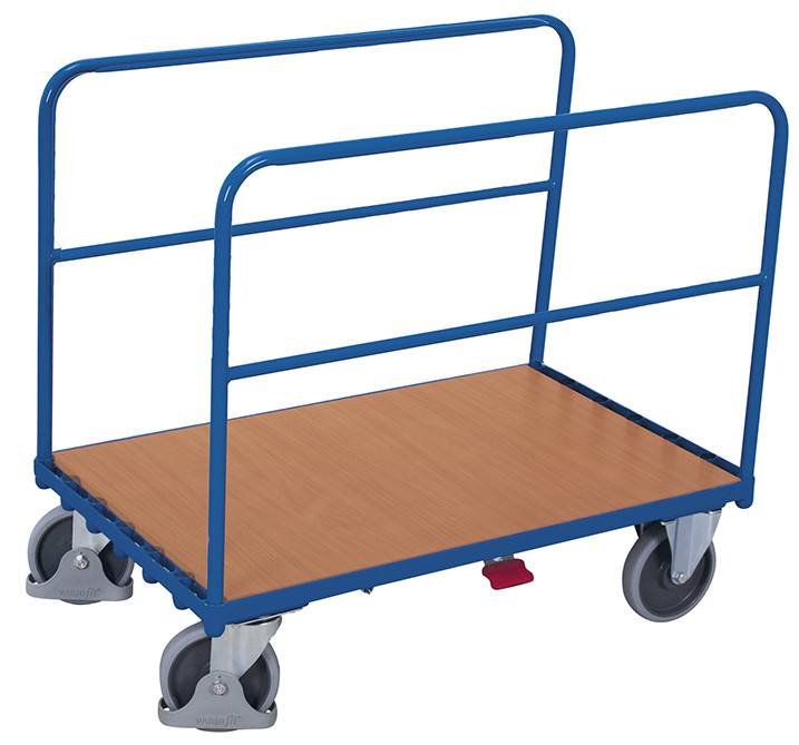 Tubular-support trolley with 2 tubular supports Tubular-support trolley with 2 tubular supports