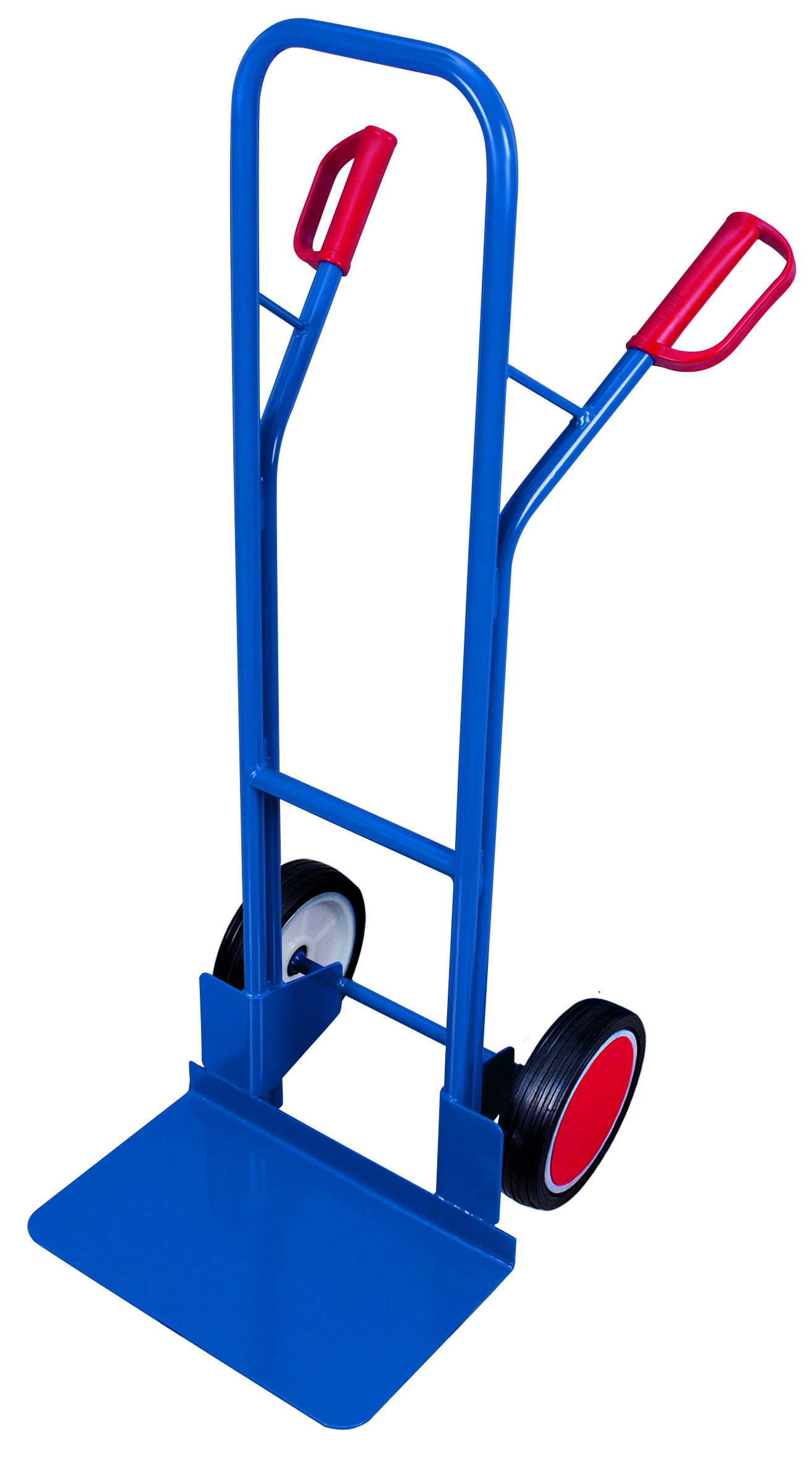 Tubular steel truck with large toe plate