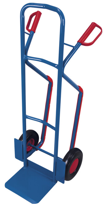 Tubular steel truck with puncture-proof tyres Tubular steel truck with puncture-proof tyres