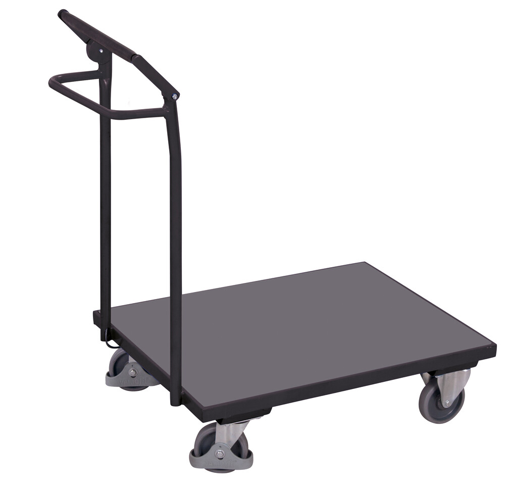Push bar trolley with dead man’s brake Push bar trolley with dead man’s brake