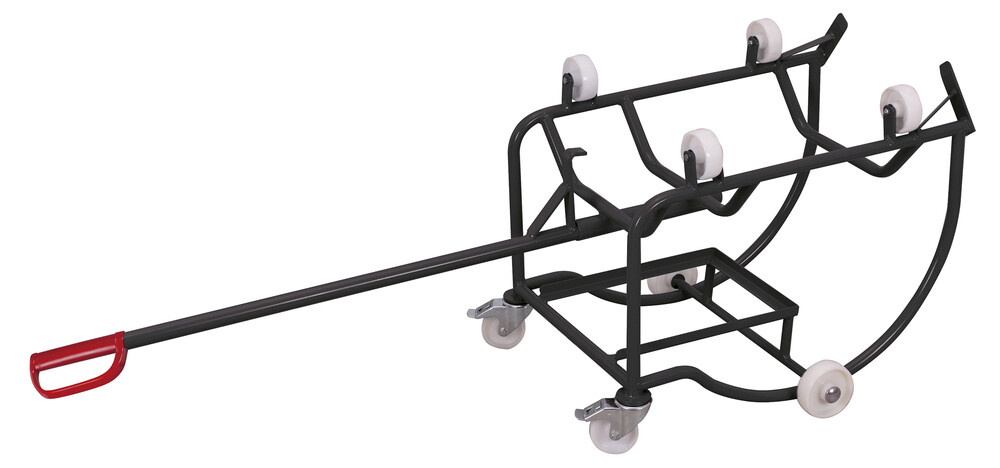 Drum dispenser with 4 plastic wheels Drum dispenser with 4 plastic wheels