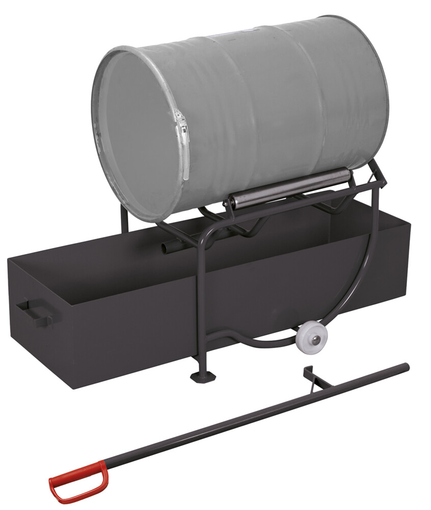 Drum dispenser with drip tray 203 l capacity Drum dispenser with drip tray 203 l capacity