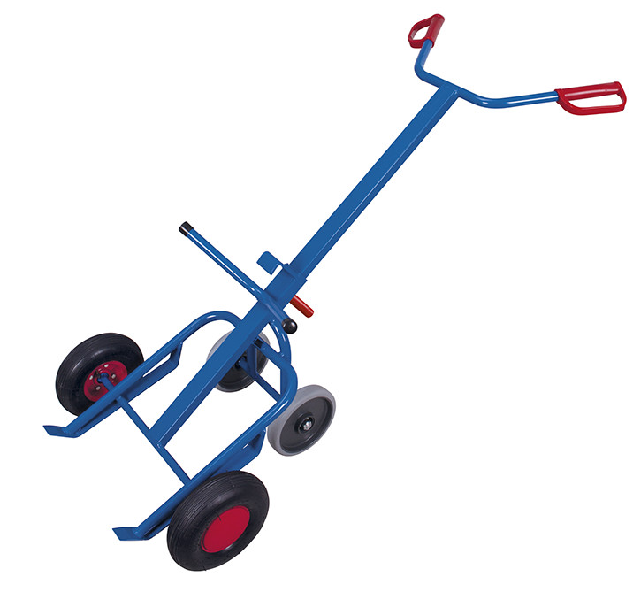 Drum truck with 2 supporting wheels Drum truck with 2 supporting wheels