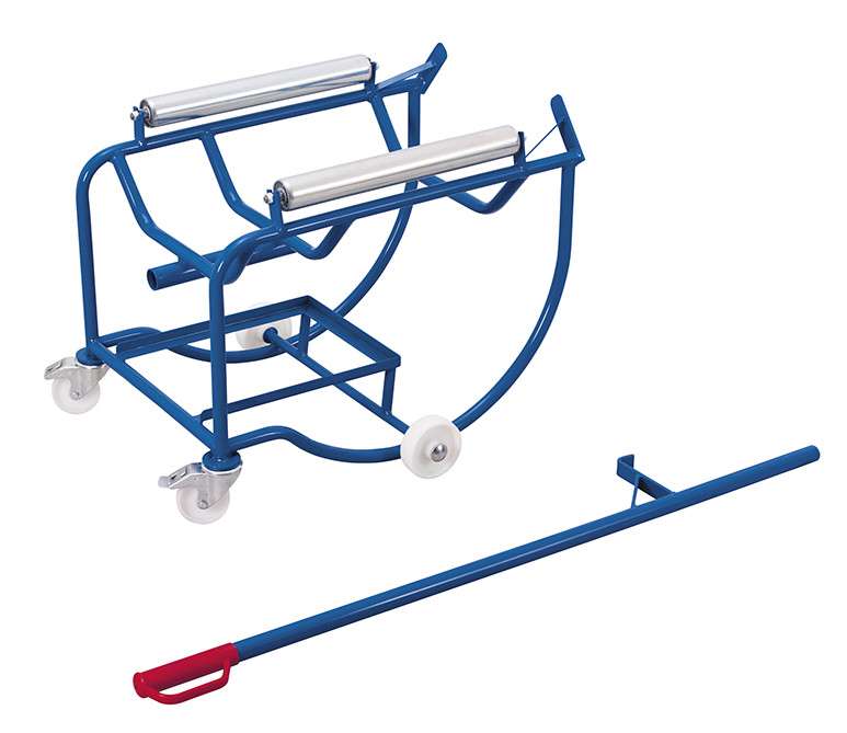 Drum dispenser with 2 steel rollers Drum dispenser with 2 steel rollers