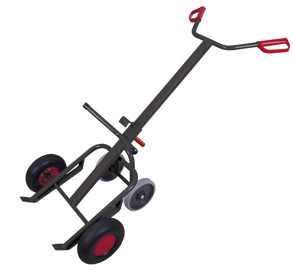 Drum truck with 2 supporting wheels Drum truck with 2 supporting wheels