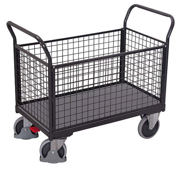 Four-sided trolley with mesh Four-sided trolley with mesh