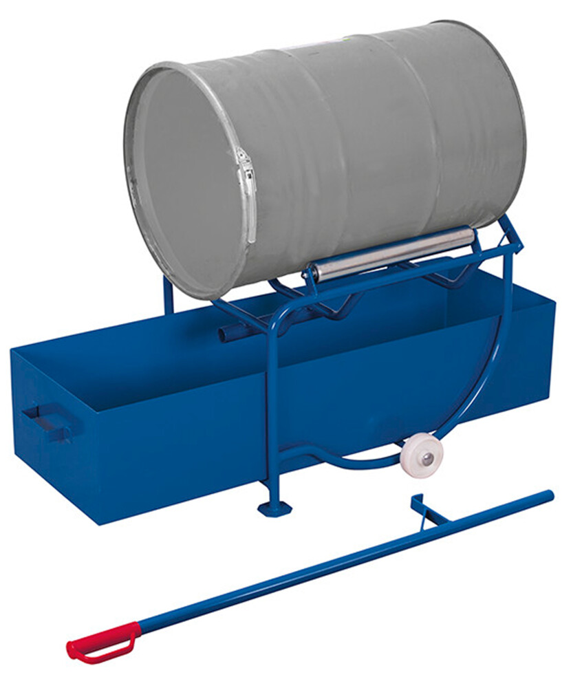Drum dispenser with drip tray 203 l capacity Drum dispenser with drip tray 203 l capacity