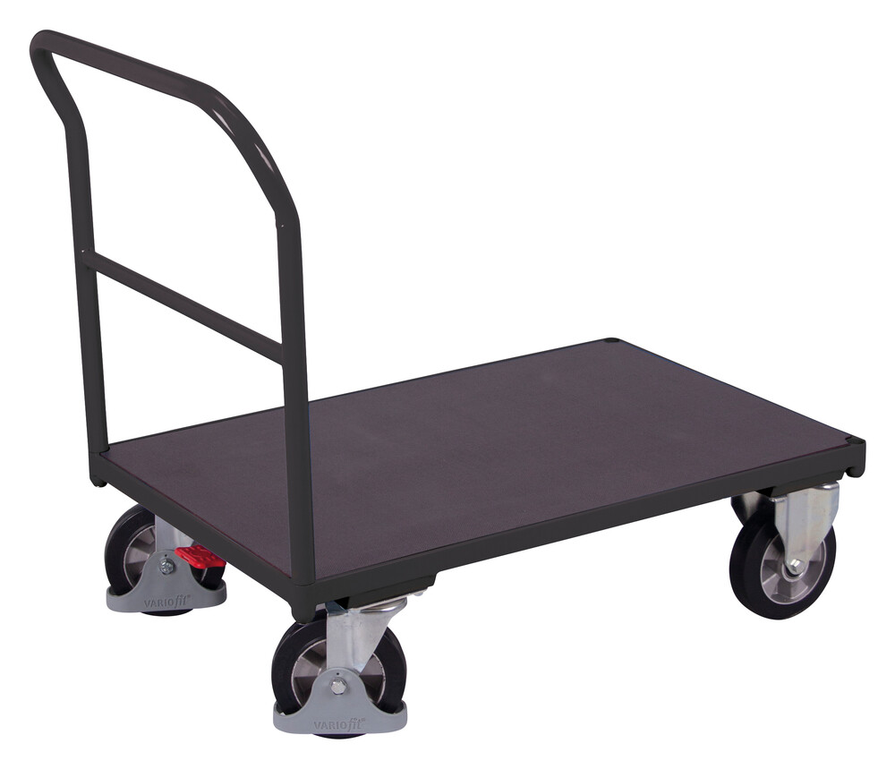 Push bar trolley with screen printing plate Push bar trolley with screen printing plate