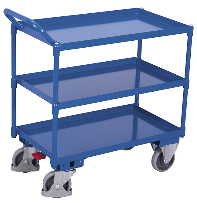 Table trolley with 3 load surfaces Table trolley with 3 load surfaces