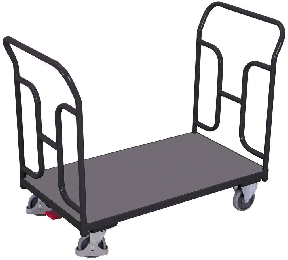 Double-end push bar trolley with bended tubes Double-end push bar trolley with bended tubes