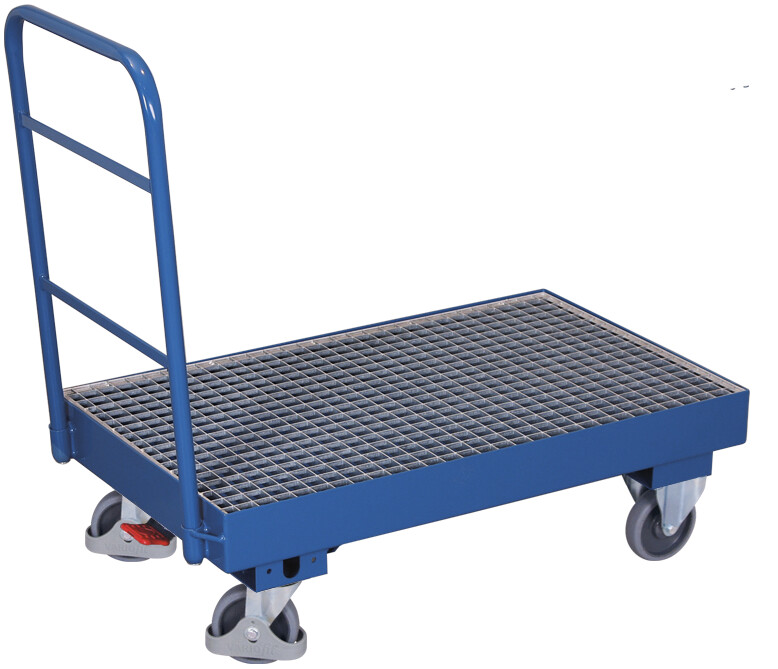 Push bar trolley with drip tray Push bar trolley with drip tray