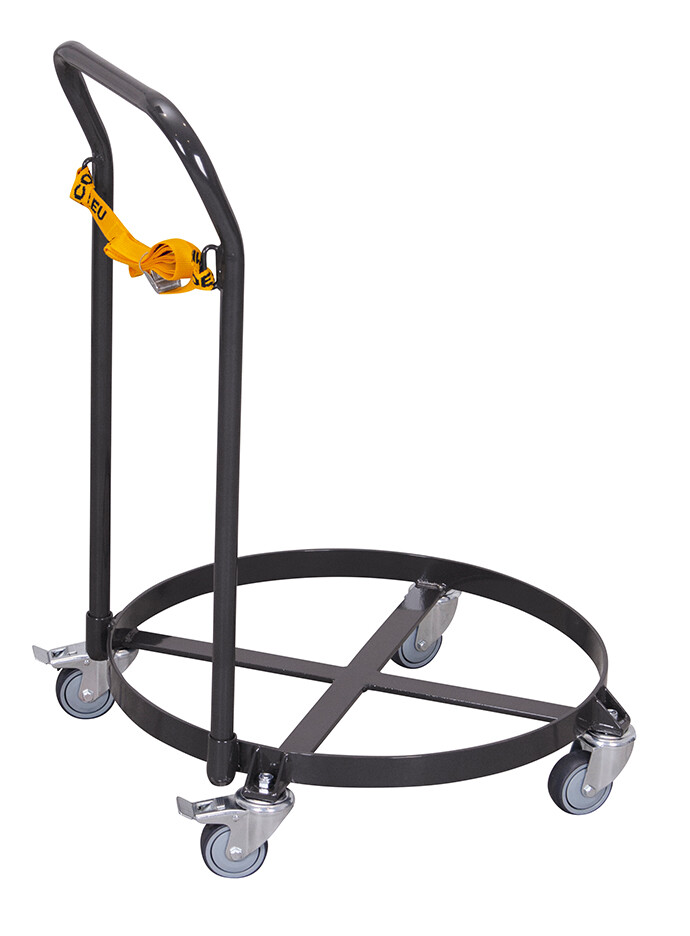 Chariot porte-fûts avec barre de poussée Chariot porte-fûts avec barre de poussée