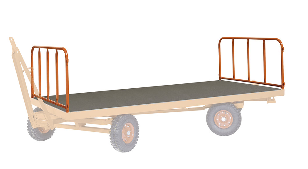 2 Stahlrohrwände für Industrieanhänger 2 Stahlrohrwände für Industrieanhänger