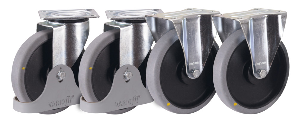 Elektrisch leitfähige thermoplastische Gummirollen (ESD) 65° Shore A/Satz Elektrisch leitfähige thermoplastische Gummirollen (ESD) 65° Shore A/Satz