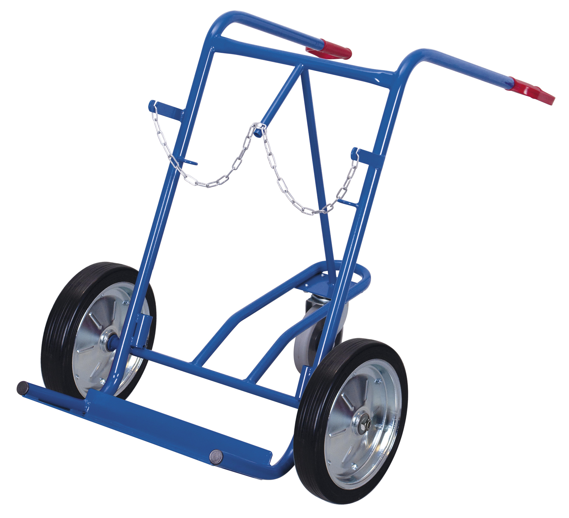 Diable porte-bouteilles pour 2 bouteilles de cap. 40 - 50 Ltr. Diable porte-bouteilles pour 2 bouteilles de cap. 40 - 50 Ltr.