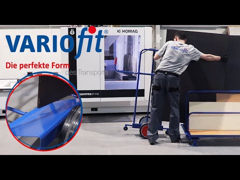 Sheet-material truck with panel retainer